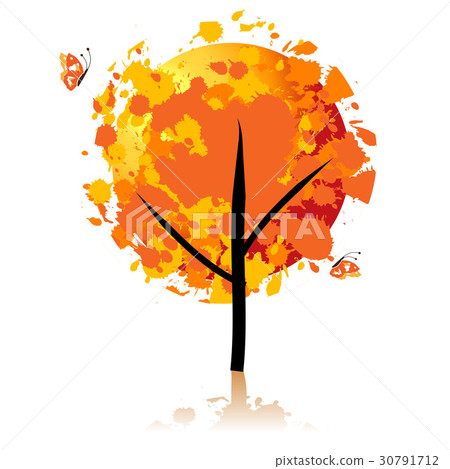 Art tree beautiful, grunge Art tree beautiful, grunge 30791712