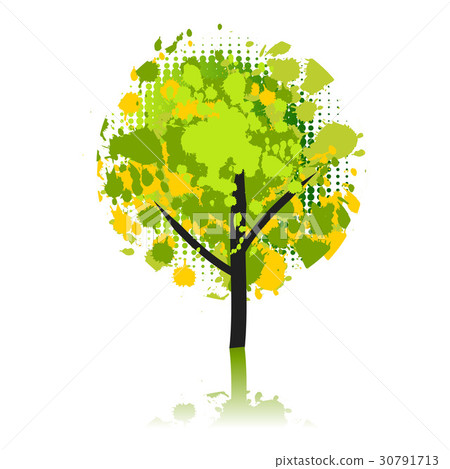Art tree beautiful, grunge Art tree beautiful, grunge 30791713