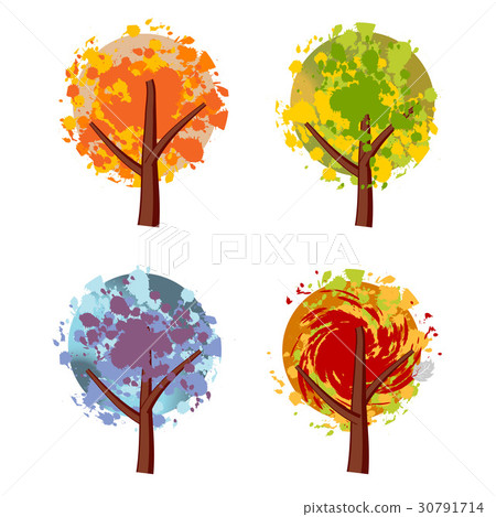 Art tree beautiful, grunge Art tree beautiful, grunge 30791714