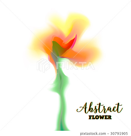 Abstract glitch flower with distorted petal Abstract glitch flower with distorted petal 30791905