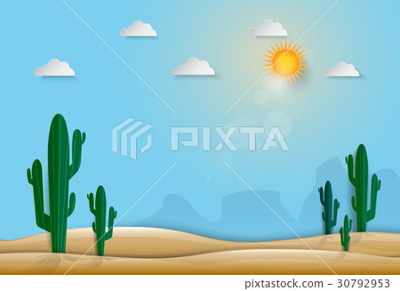 Saguaro Cactus in the desert nature background 30792953