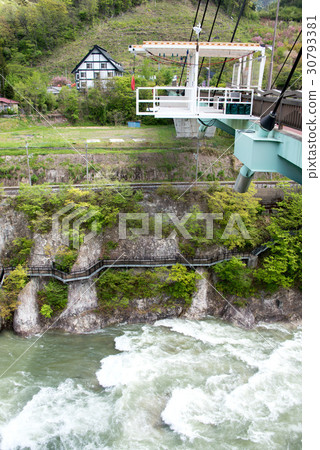 Bungee jump table From Minakami-machi Suwa Ohashi 30793381