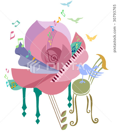 Piano illustration 05 Piano illustration 05 30793765