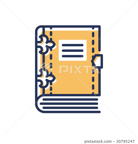 Book- modern vector single line icon Book- modern vector single line icon 30795247