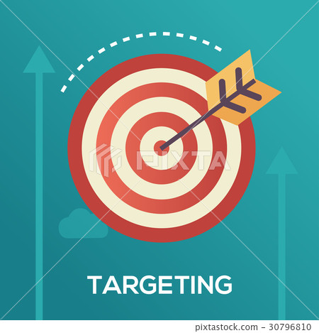 Targeting - flat design single icon 30796810