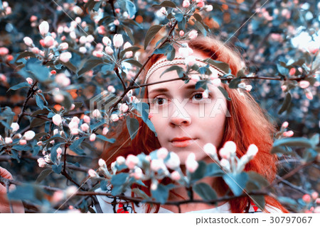 Girl on a spring sunny afternoon Girl on a spring sunny afternoon 30797067