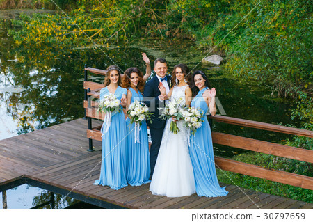 Groomsmen and bridesmaids 30797659