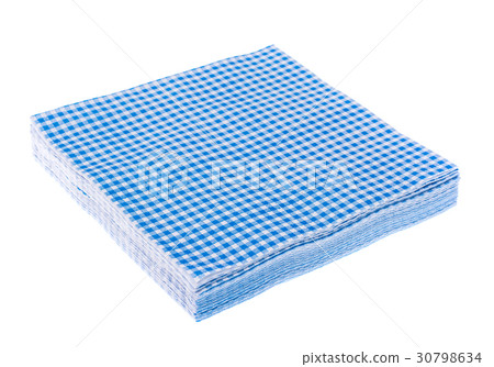 Paper napkins isolated on white Paper napkins isolated on white 30798634