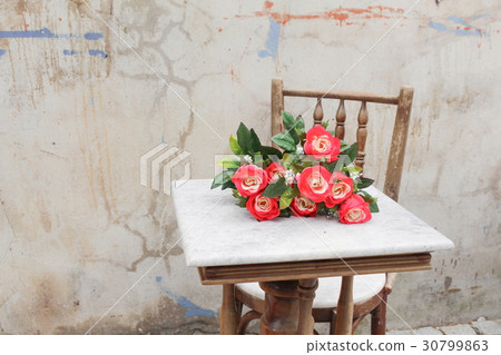 flower red on table ancient flower red on table ancient 30799863