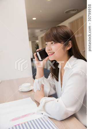 woman talking on smartphone 30799938