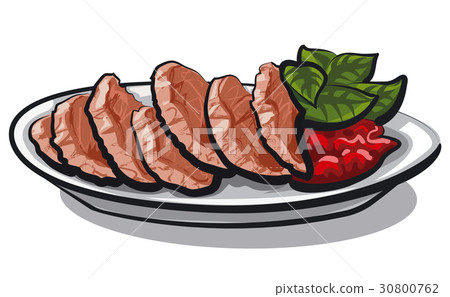 sliced goose liver sliced goose liver 30800762