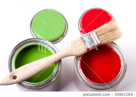 red green paint in the bank to repair and brush red green paint in the bank to repair and brush 30801269