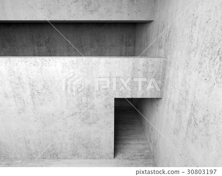 Abstract empty white concrete room interior 3 d Abstract empty white concrete room interior 3 d 30803197