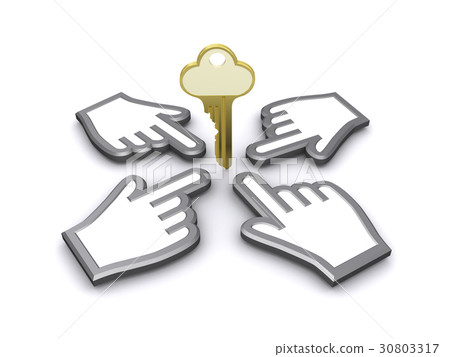 手圖標和鍵 手圖標和鍵 30803317
