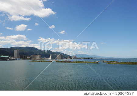 Michigan Cruise Landscape seen from the deck of Michigan (Lake Biwa) Michigan Cruise Landscape seen from the deck of Michigan (Lake Biwa) 30804557