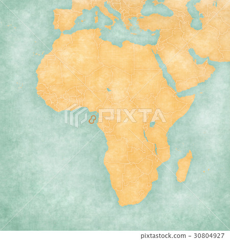 Map of Africa - Sao Tome and Principe 30804927