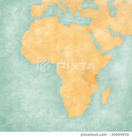 Zanzibar On The Map Of Africa Map Of Africa - Zanzibar - Stock Illustration [30804930] - Pixta