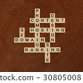 Crossword with words SEO, Content, Site, Ranking 30805008