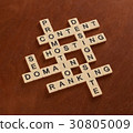 Crossword with words SEO, Content, Site, Ranking 30805009