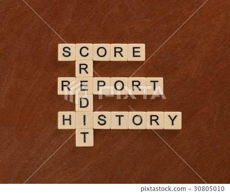 Crossword with words Credit, History, Report Score 30805010