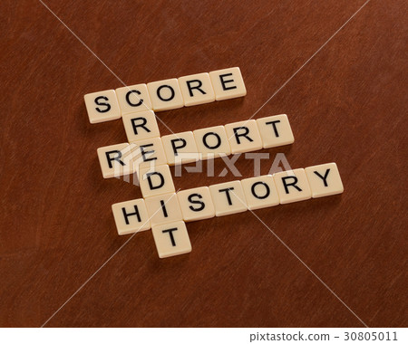 Crossword with words Credit, History, Report Score 30805011