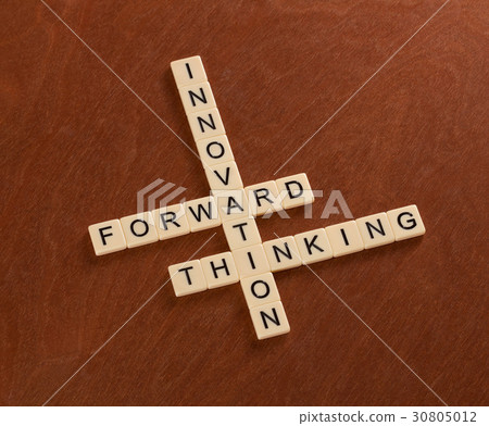 Crossword with words Innovation, Forward, Thinking 30805012