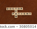 Crossword with words Doctor, Patient, Team 30805014