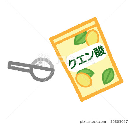 Citric acid and spoon 30805037