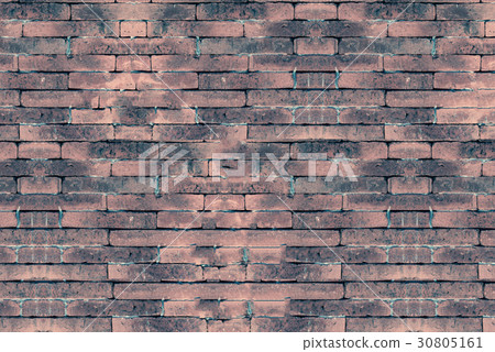 Background of old vintage brick wall  for texture 30805161
