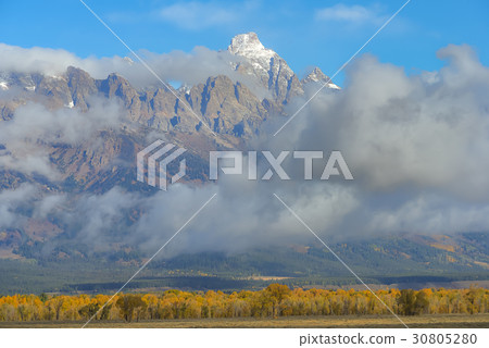 view of Teton Range in Grand Teton National Park 30805280