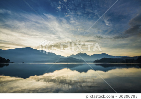 Scenery of Sun Moon Lake in Taiwan, Asia. Scenery of Sun Moon Lake in Taiwan, Asia. 30806795