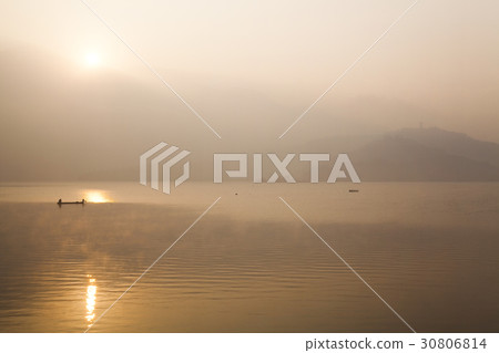Scenery of Sun Moon Lake in Taiwan, Asia. 30806814