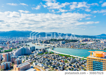 [Fukuoka Prefecture] Local city landscape 30807028