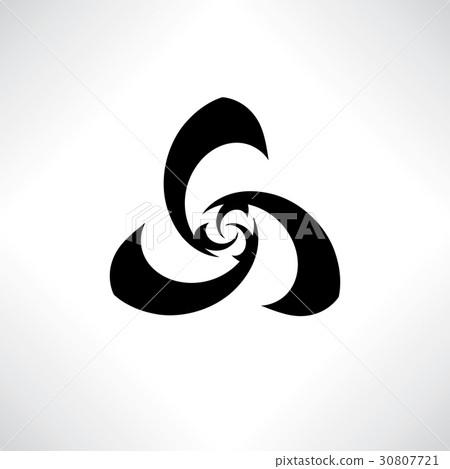 Abstract stylish swirl flower sign. Logo design. Abstract stylish swirl flower sign. Logo design. 30807721