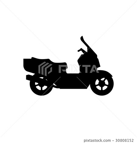Maxi Scooter silhouette Maxi Scooter silhouette 30808152