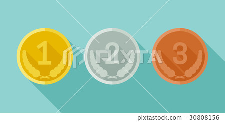 Medals from gold, silver and bronze Medals from gold, silver and bronze 30808156