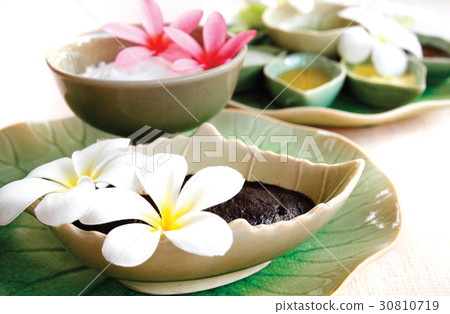 Thai spa herbal and oil with thai flower 30810719