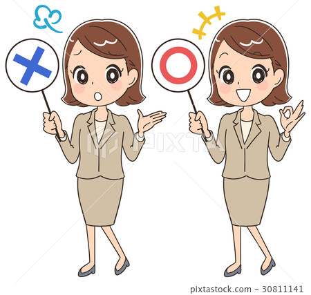 一個女人穿著西裝與大理石紋卡 30811141