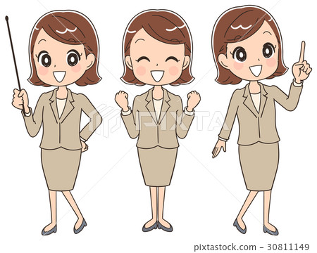 Women of various pose suits (sets) 30811149