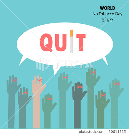 Human hands and Quit Tobacco.World no tobacco day 30811515