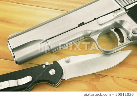 Semi-automatic handgun. Semi-automatic handgun. 30811826