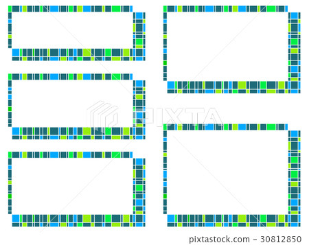 Random check pattern enclosure rule - Stock Illustration [30812850] - PIXTA