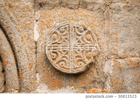 Architectural Details Of Bas-reliefs On Wall Of Architectural Details Of Bas-reliefs On Wall Of 30813523