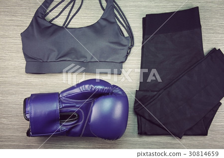 Women's sport wear, Boxing exercise equipment. 30814659