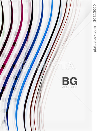 Modern wave lines, elegant wave abstract 30815000