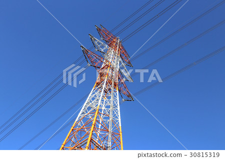 高壓電纜和鋼塔 30815319