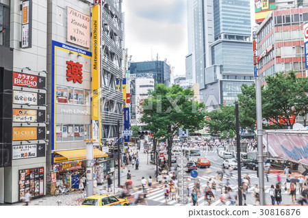 Shibuya Dogenzaka Stock Photo