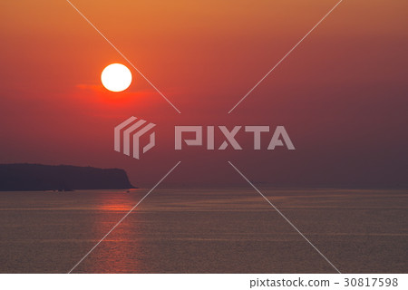 夕陽 夕陽 30817598
