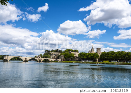 The sunny Avignon and the Saint Benezet bridge The sunny Avignon and the Saint Benezet bridge 30818519