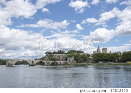The sunny Avignon and the Saint Benezet bridge The sunny Avignon and the Saint Benezet bridge 30818530